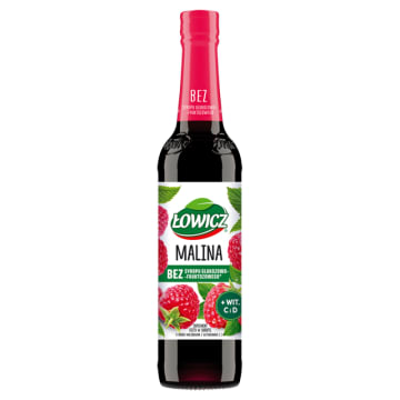 Syrop o smaku malinowym