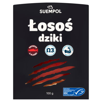 Łosoś dziki wędzony plasterkowany