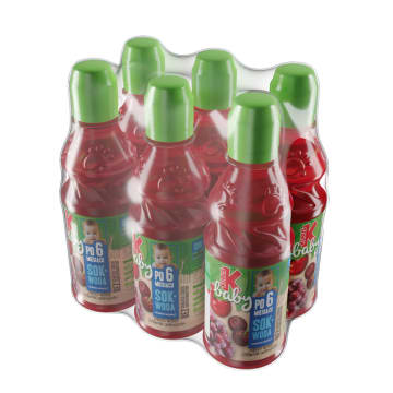 KUBUŚ Sok jabłko-wiśnia-czerwone-winogrono - po 6 miesiącu 300ml