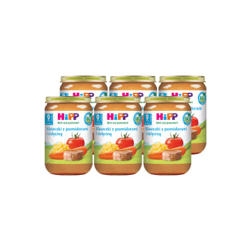 HIPP BIO od pokoleń Kluseczki z pomidorami i cielęciną po 9 miesiącu
