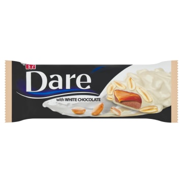 DARE Baton z orzechami w białej czekoladzie