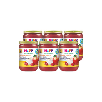HIPP BIO Maliny i jabłka z kleikiem ryżowym - po 5 miesiącu