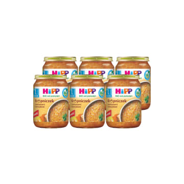 HIPP BIO od pokoleń Krupniczek z warzywami i kurczakiem po 1 roku życia BIO