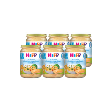 HIPP Makaron z łososiem marchewką i brokułami po 12 miesiącu