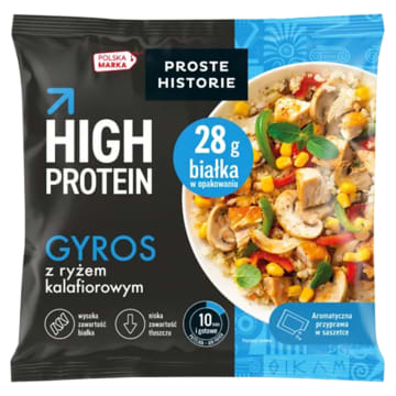 Gyros z ryżem kalafiorowym proteinowy