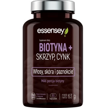 ESSENSEY Biotyna+skrzyp+cynk (90 kaps.) - suplement diety