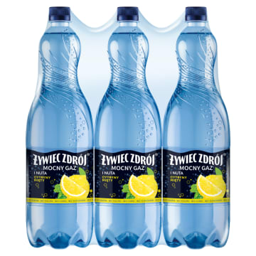 ŻYWIEC ZDRÓJ Mocny Gaz Napój gazowany i Nuta Cytryny-Mięty