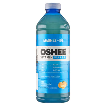 OSHEE Vitamin Water Magnez +B6 Napój niegazowany o smaku cytryny-pomarańczy z dodatkiem witamin i magnezu