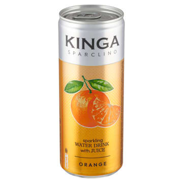 KINGA SPARCLINO Napój gazowany o smaku pomarańczowym (puszka)
