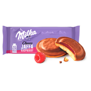 MILKA Choco Jaffa Biszkopty z galaretką malinową