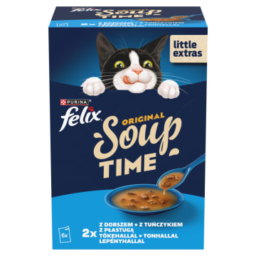 FELIX® Soup Uzupełniająca karma dla kota (6 x 48g)