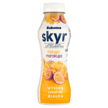 Skyr jogurt pitny typu islandzkiego mango marakuja