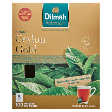 DILMAH Ceylon Gold Herbata czarna cejlońska 100 torebek