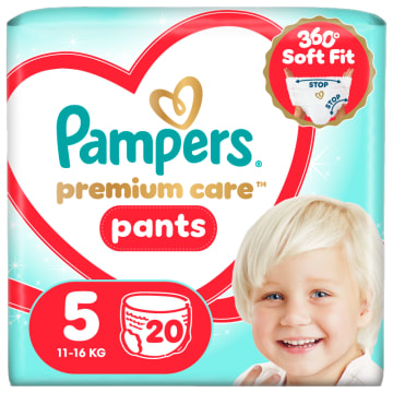PAMPERS Premium Care Pieluchomajtki Rozmiar 5 (12-17kg) 20 szt