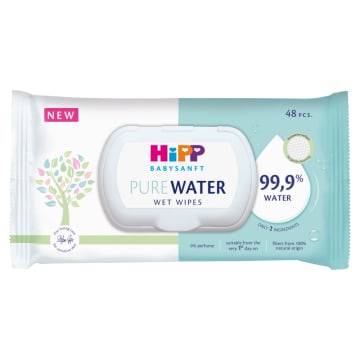 HIPP Babysanft Chusteczki PURE WATER 999% wody 48 szt.