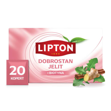 LIPTON Herbata ziołowa DOBROSTAN JELIT 20 torebek (w kopertach)