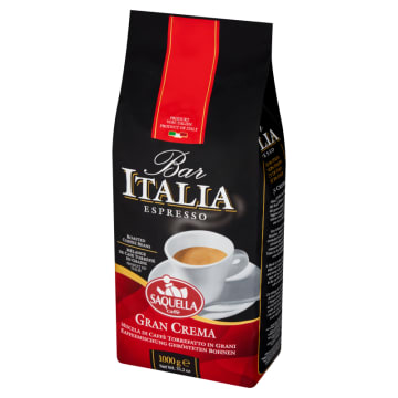 SAQUELLA Kawa ziarnista Gran Crema Bar Italia