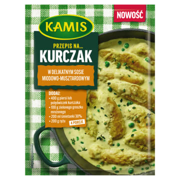 KAMIS Przepis na... Kurczaka w delikatnym sosie miodowo-musztardowym