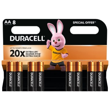 DURACELL LR 6 / AA / Baterie Alkaliczne 8 szt.