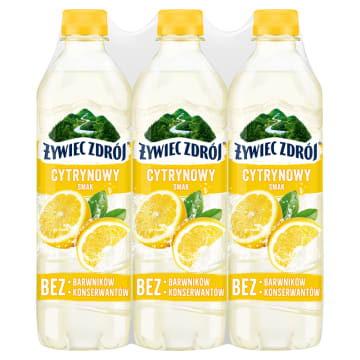 ŻYWIEC ZDRÓJ Z NUTĄ Cytryny Napój niegazowany o smaku cytryny