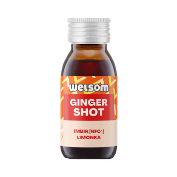 WELSOM Shot GINGER z imbirem i limonką - suplement diety