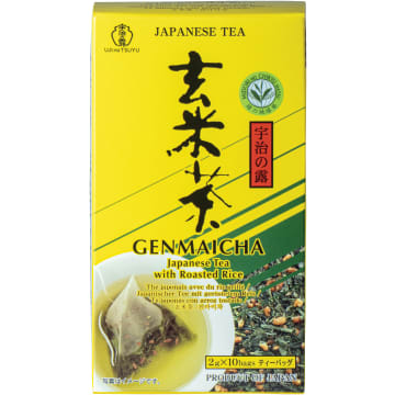 UJINOTSUYU Herbata japońska Genmaicha zielona z ryżem 10 torebek (piramidki)