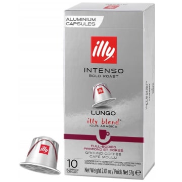 ILLY Kawa mielona w kapsułkach Intenso Lungo (10 kapsułek)