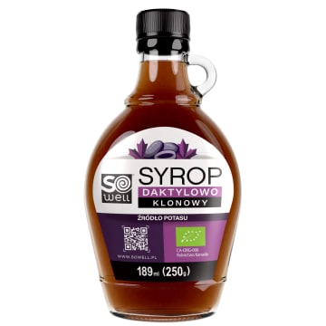 SO WELL Syrop daktylowo-klonowy BIO
