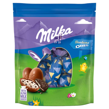 MILKA Jajka czekoladowe z nadzieniem Oreo WN