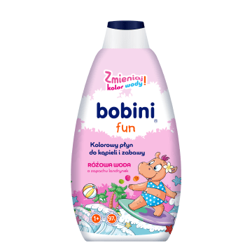 BOBINI Płyn do kąpieli różowa woda