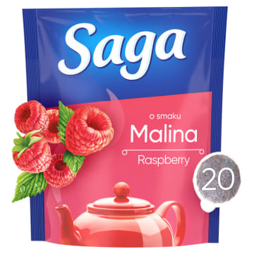 SAGA Herbatka owocowa Malina 20 torebek