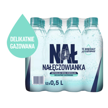 Naturalna woda mineralna delikatnie gazowana