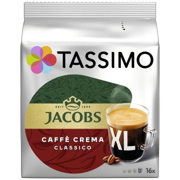 TASSIMO Jacobs Caffé Crema Classico XL Kawa w kapsułkach (16 kapsułek)