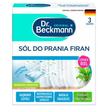 DR.BECKMANN Sól do prania firan w saszetkach 3 szt.