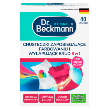 DR.BECKMANN Chusteczki wyłapujące kolor i brud 3w1 40szt.
