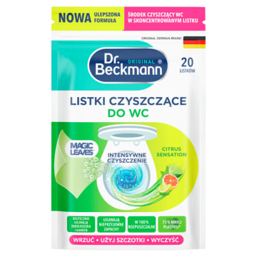 DR.BECKMANN Magic Leaves Listki czyszczące do WC Citrus Sensation 20 szt.