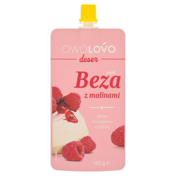 OWOLOVO Deser beza z malinami