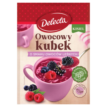 DELECTA Owocowy Kubek Kisiel o smaku owoców leśnych