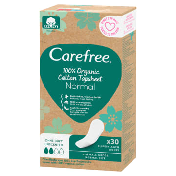 CAREFREE Cotton Organic Wkładki higieniczne 30 szt.
