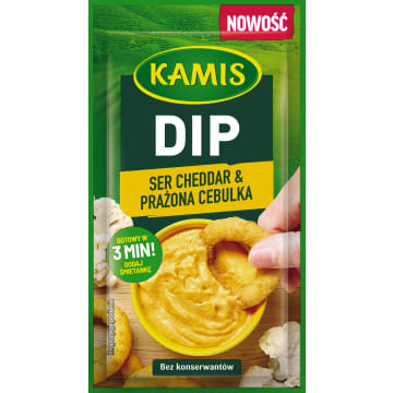 KAMIS Dip ser cheddar i prażona cebulka