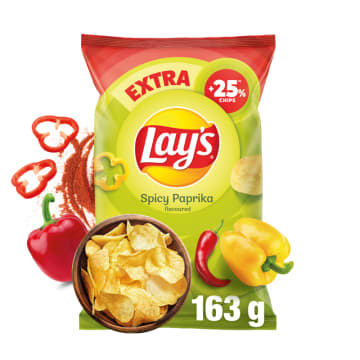 LAY'S Chipsy ziemniaczane o smaku pikantnej papryki
