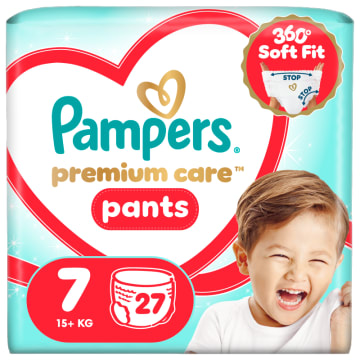 PAMPERS Premium Care Pieluchomajtki Rozmiar 7 (+17kg)