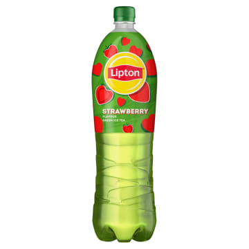 Napój o smaku truskawkowym z ekstraktem zielonej herbaty