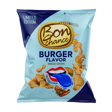 Chipsy chlebowe o smaku burgera
