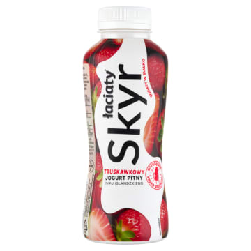 Jogurt pitny typu islandzkiego skyr o smaku truskawkowym