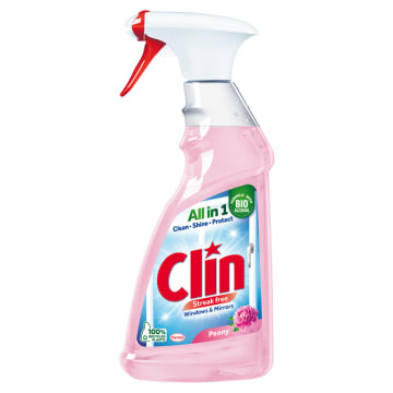 CLIN Płyn do mycia szyb Piwonia