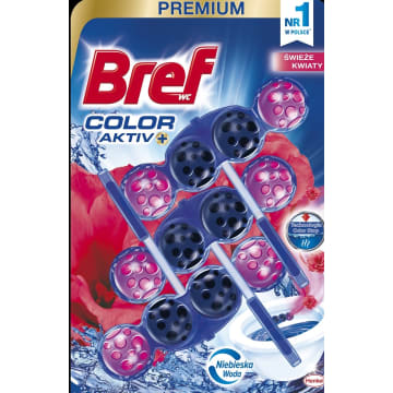 BREF Color Aktiv Zawieszka do WC - Świeże kwiaty 2x50g