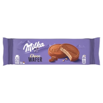Wafelki z kremem kakaowym oblane czekoladą mleczną 5 szt.