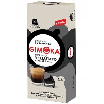 GIMOKA Kawa w kapsułkach Espresso Vellutato 100% Arabica (10 kapsułek)
