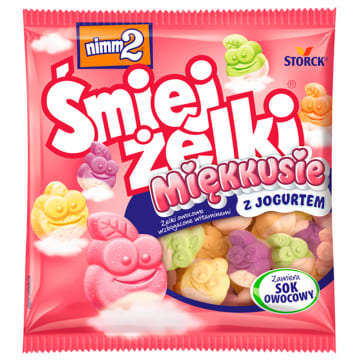 NIMM2 Śmiejżelki Miękkusie Żelki owocowe z jogurtem